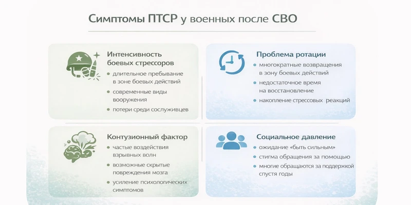 Симптомы ПСТР у военных после СВО
